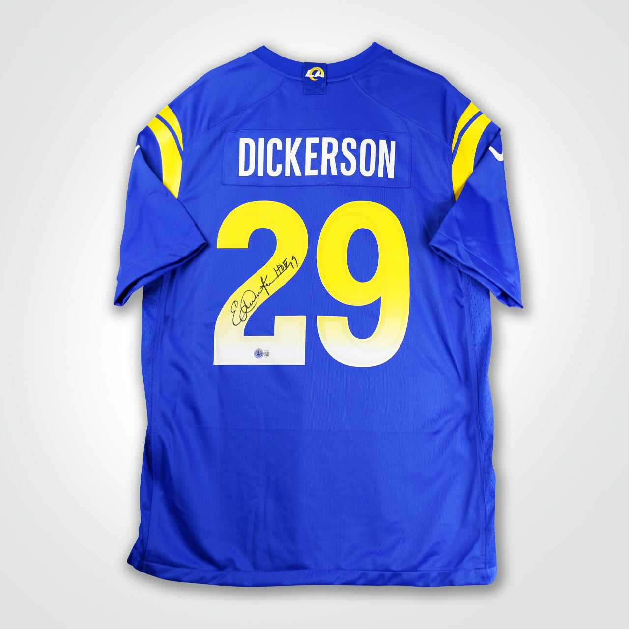 Eric Dickerson Signed Rams Nike Game Jersey Inscribed "HoF 99"