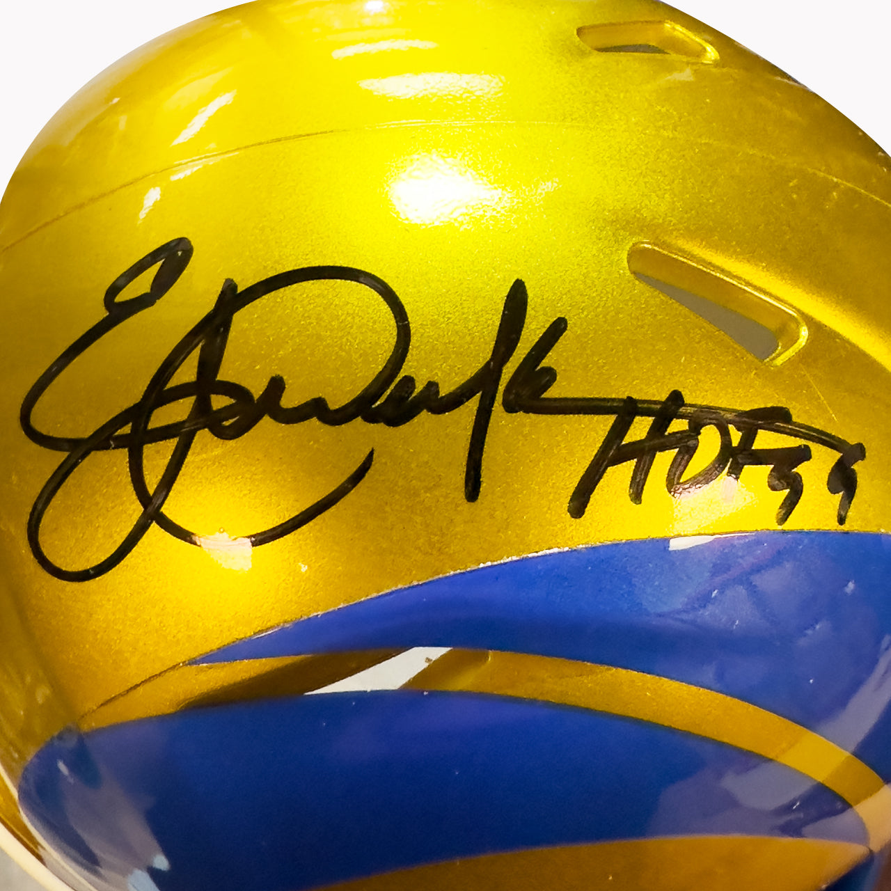 Eric Dickerson Signed Rams Flash Mini Helmet