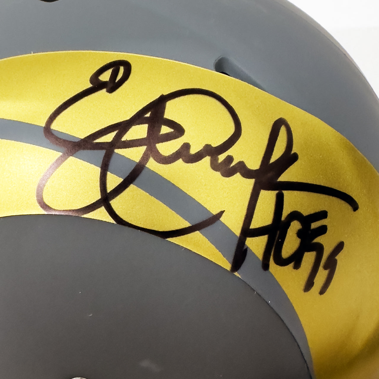 Eric Dickerson Signed Rams Slate Mini Helmet