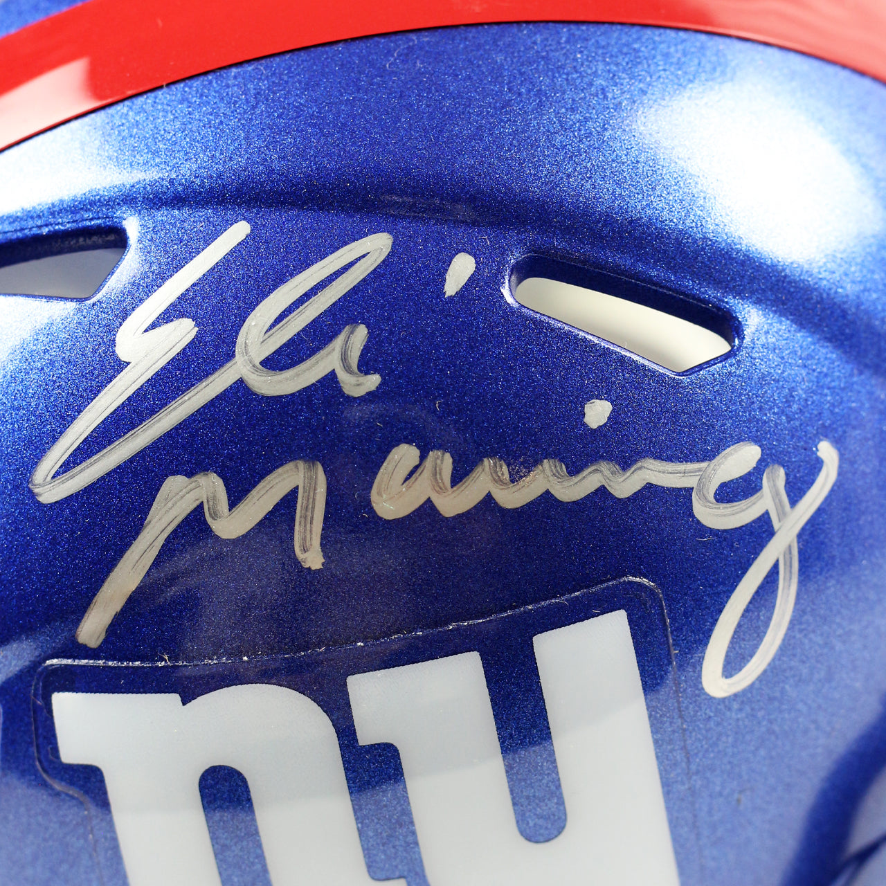 Eli Manning Signed Giants Speed Mini Helmet