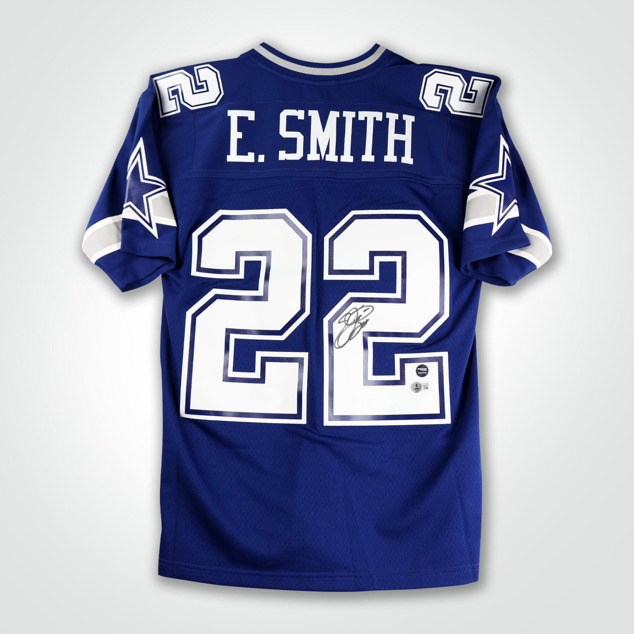 Emmitt Smith Signed Cowboys Mitchell & Ness Replica Jersey