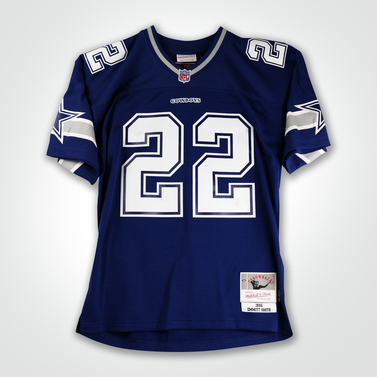 Emmitt Smith Signed Cowboys Mitchell & Ness Replica Jersey