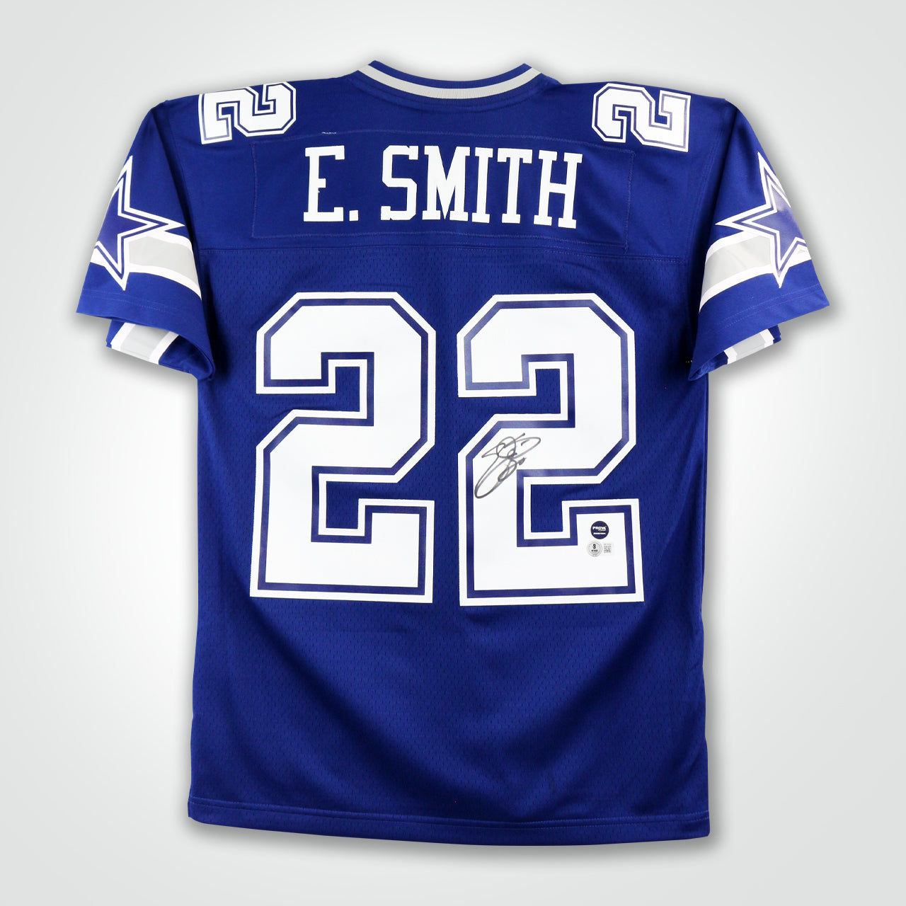 Emmitt Smith Signed Cowboys Mitchell & Ness Replica Jersey