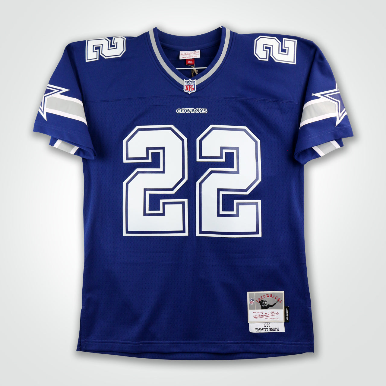 Emmitt Smith Signed Cowboys Mitchell & Ness Replica Jersey