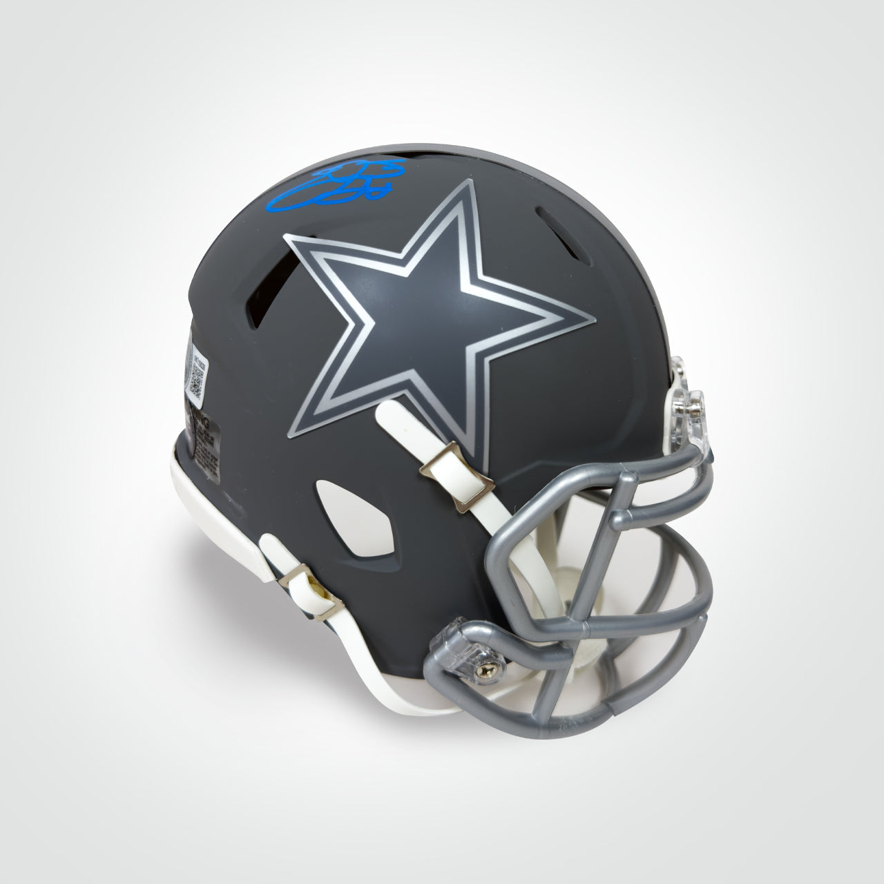 Emmitt Smith Signed Cowboys Slate Mini Helmet