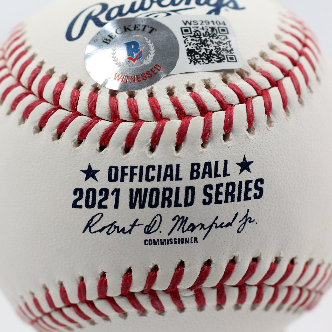 Freddie Freeman Signed 2021 World Series Official Major League Baseball