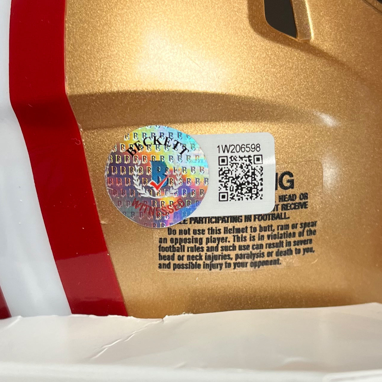 Frank Gore Signed 49ers Speed Mini Helmet