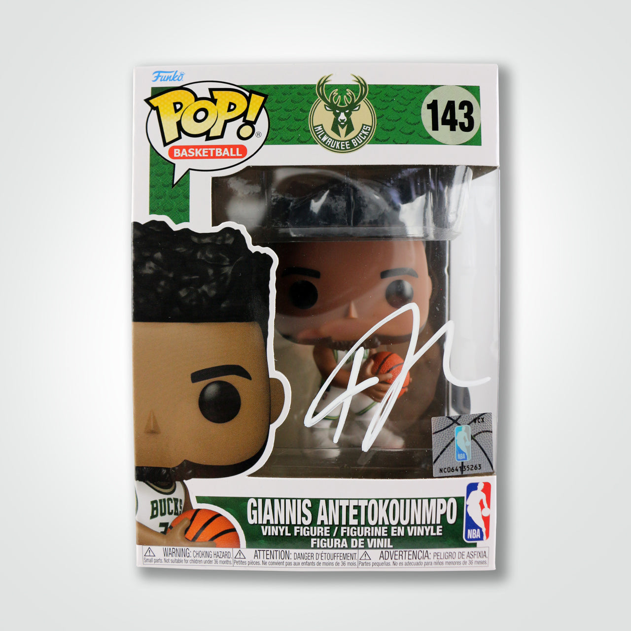 Giannis Antetokounmpo Signed Bucks Funko Pop!