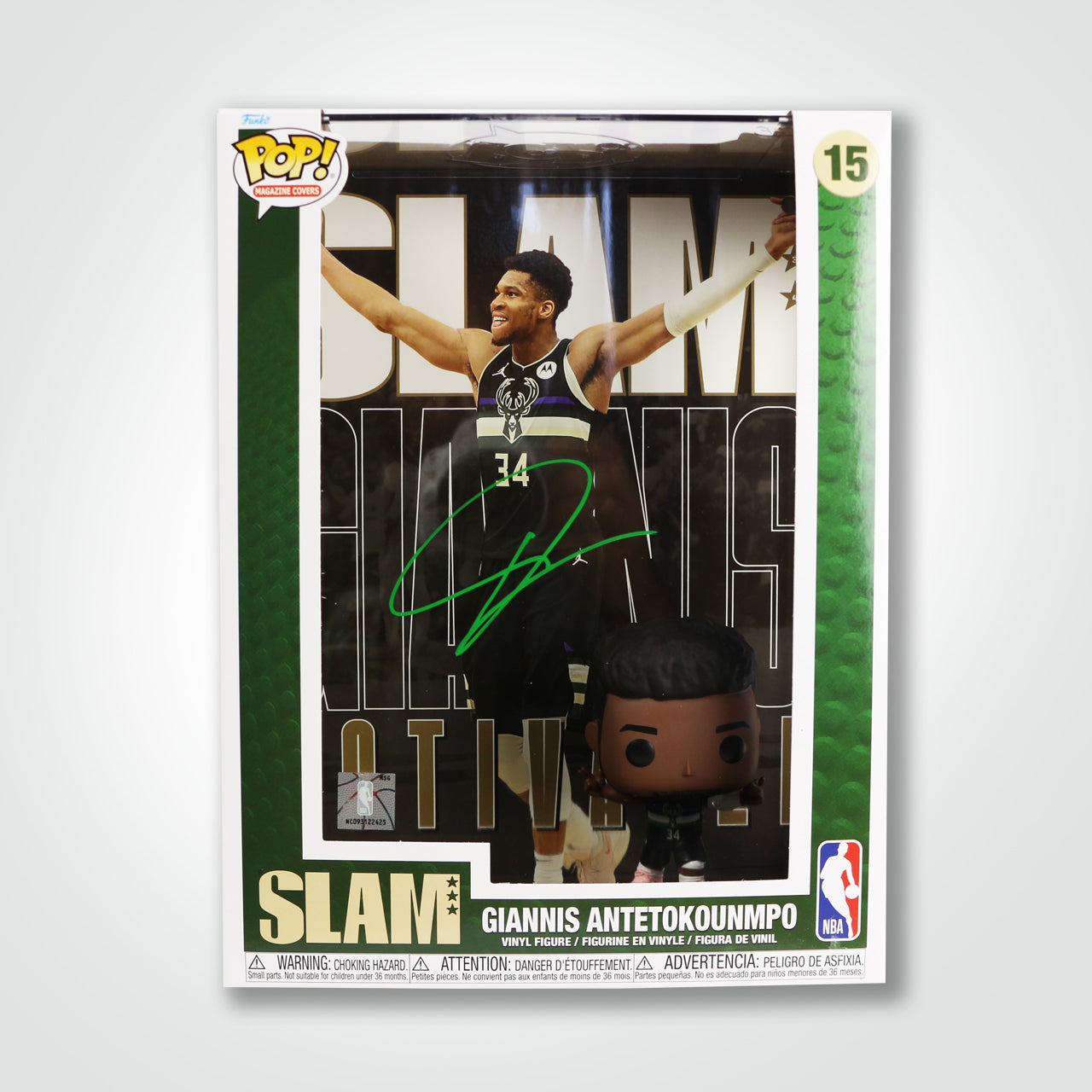 Giannis Antetokounpo Signed Bucks Funko Pop! Slam