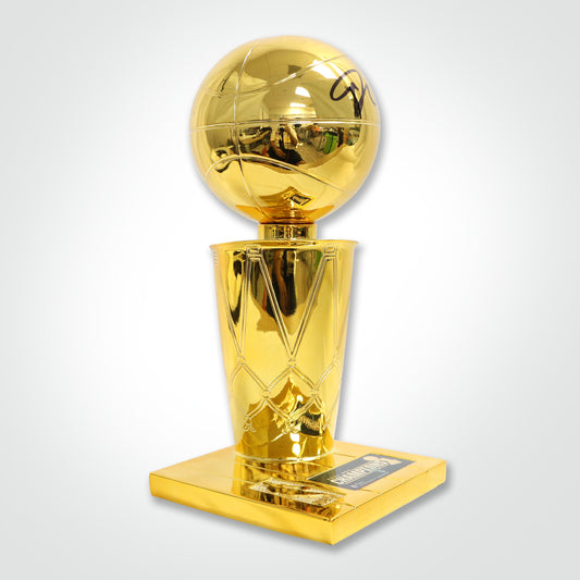 Giannis Antetokounmpo Signed Milwaukee Bucks Trophy 2021