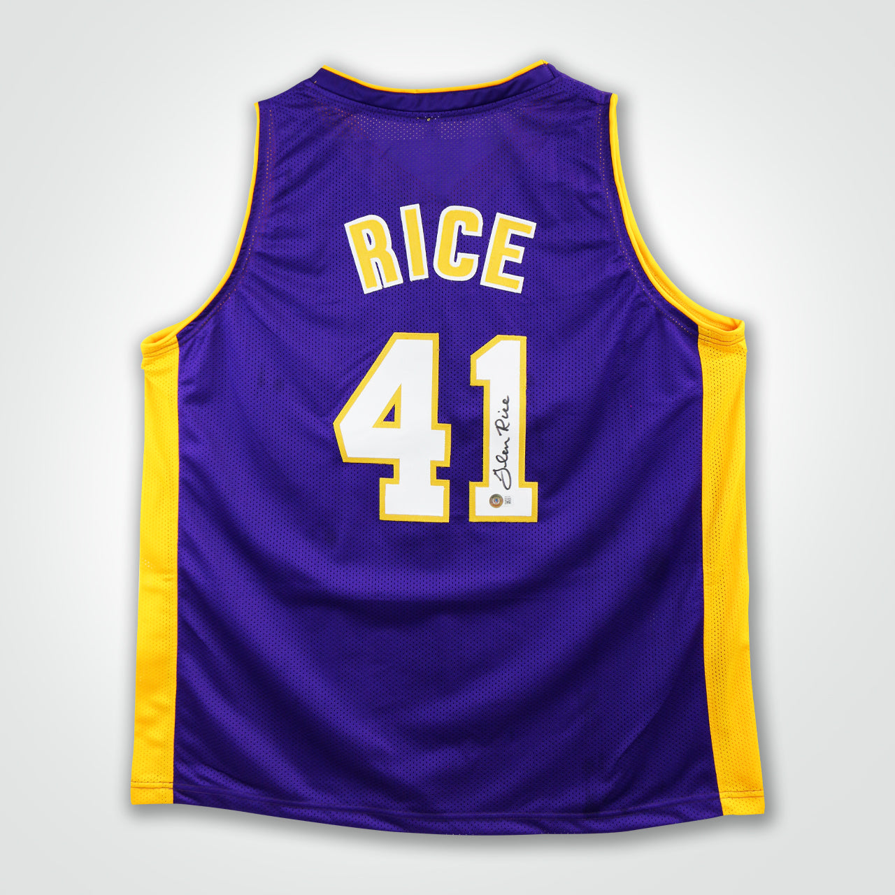 Glen Rice Signed Jersey