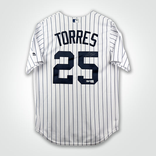Gleyber Torres Signed Yankees Majestic Replica Jersey