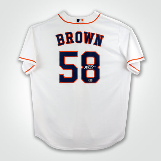 Hunter Brown Signed Astros Nike Jersey