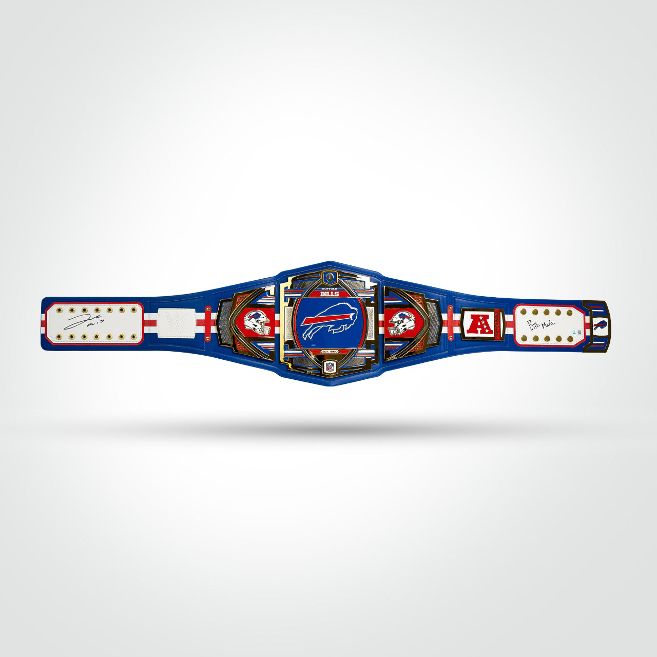 Josh Allen Signed Bills WWE Belt Inscribed "Bills Mafia"