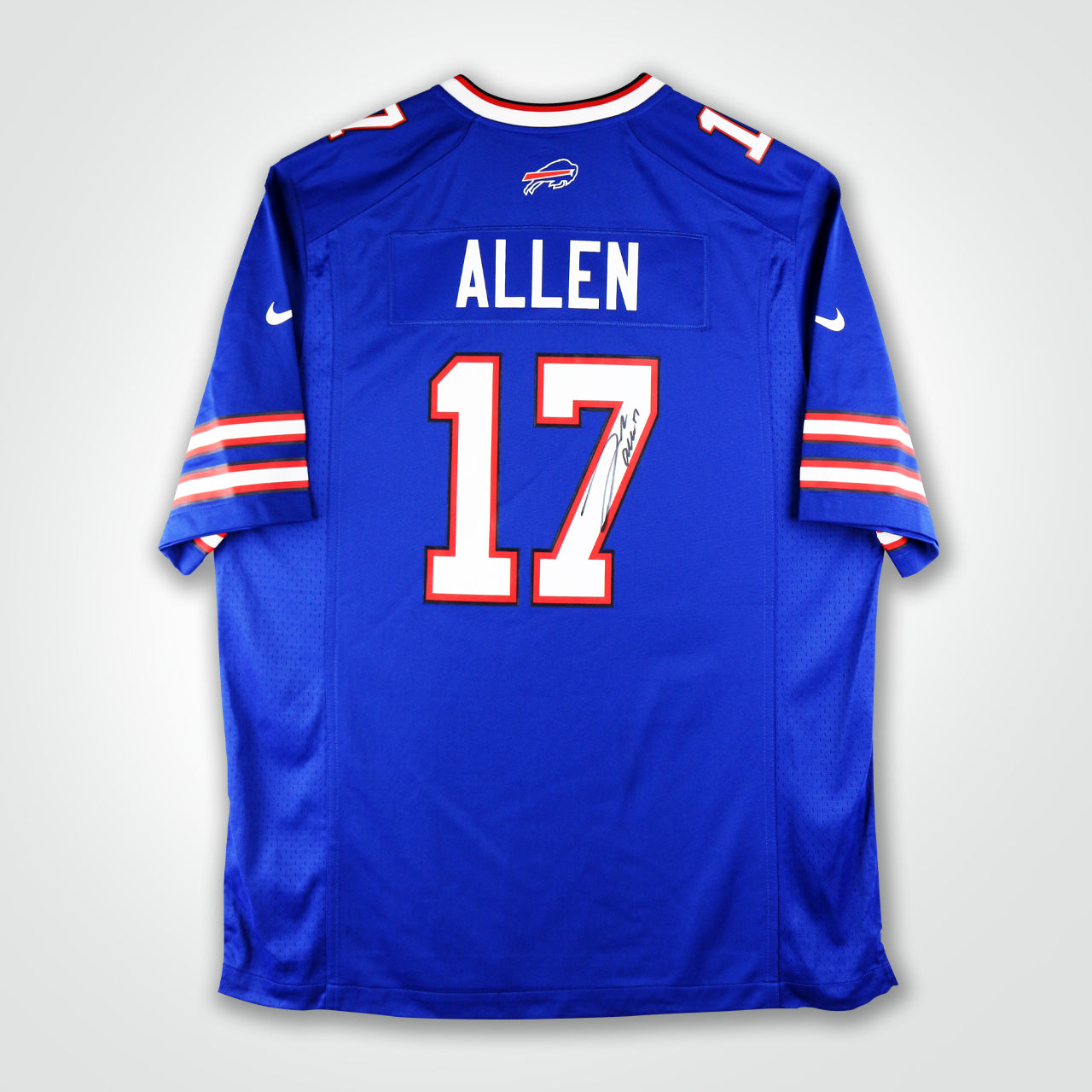 Josh Allen Signed Bills Blue Nike Game Jersey