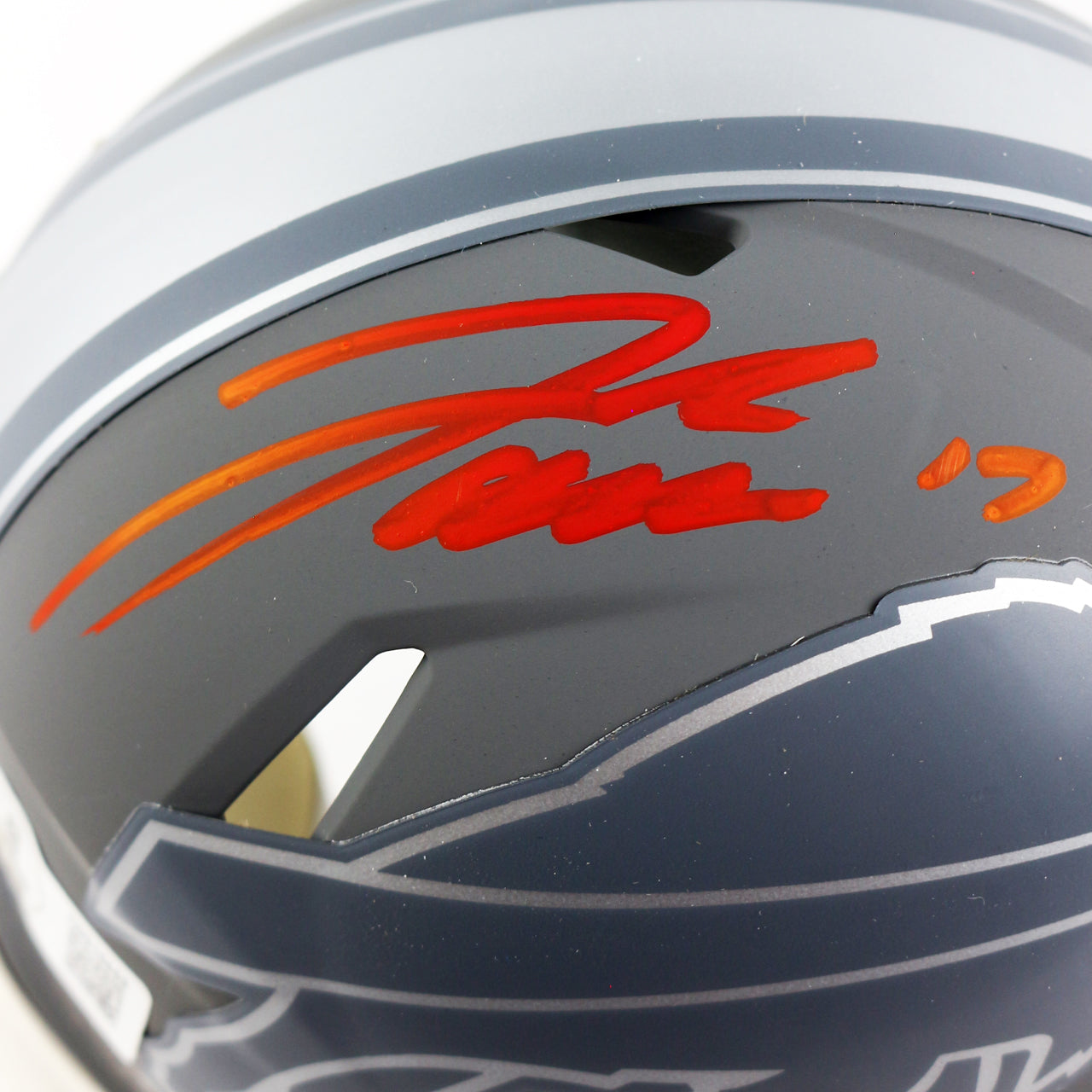 Josh Allen Signed Bills Slate Speed Mini Helmet