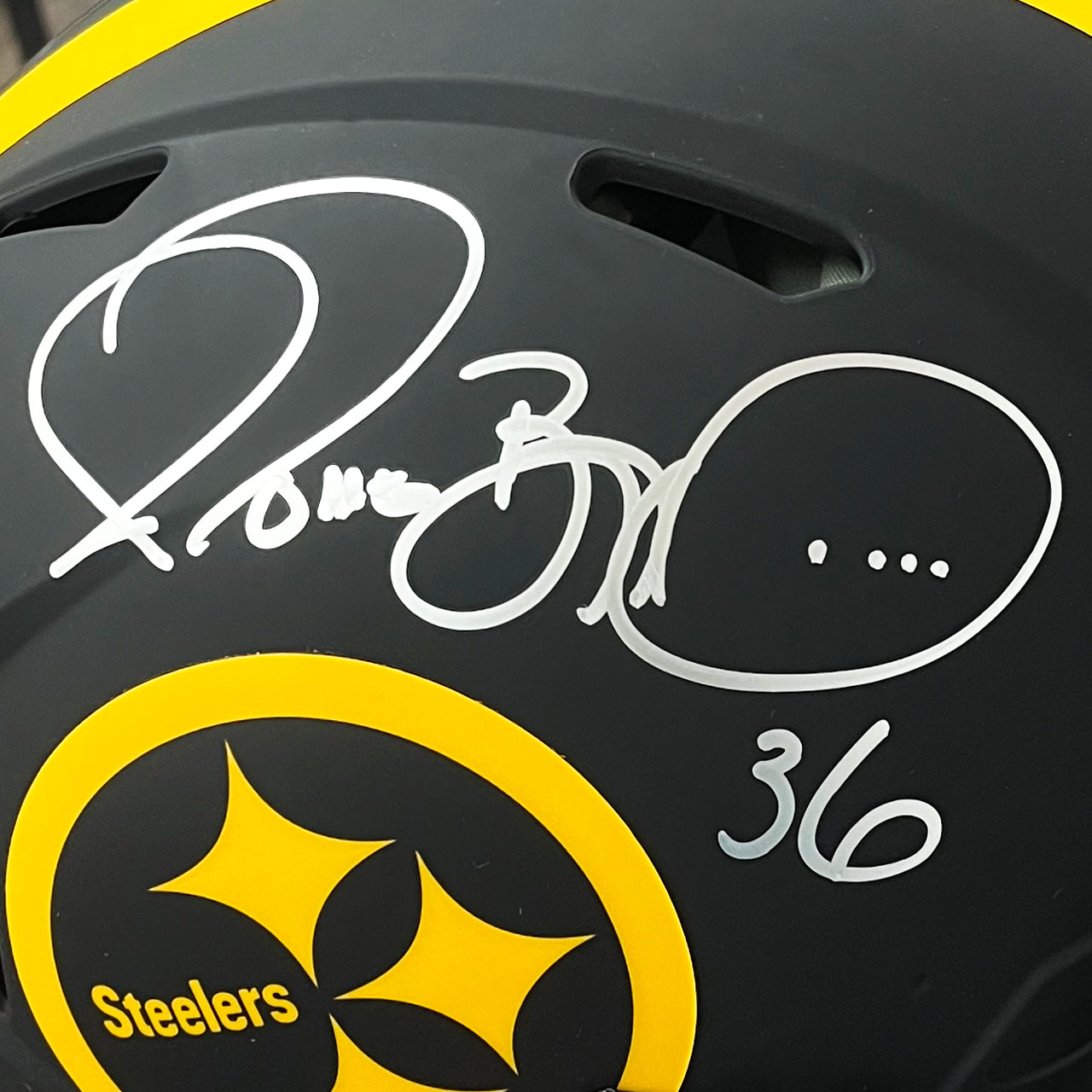 Jerome Bettis Signed Steelers Eclipse Full Size Authentic Helmet