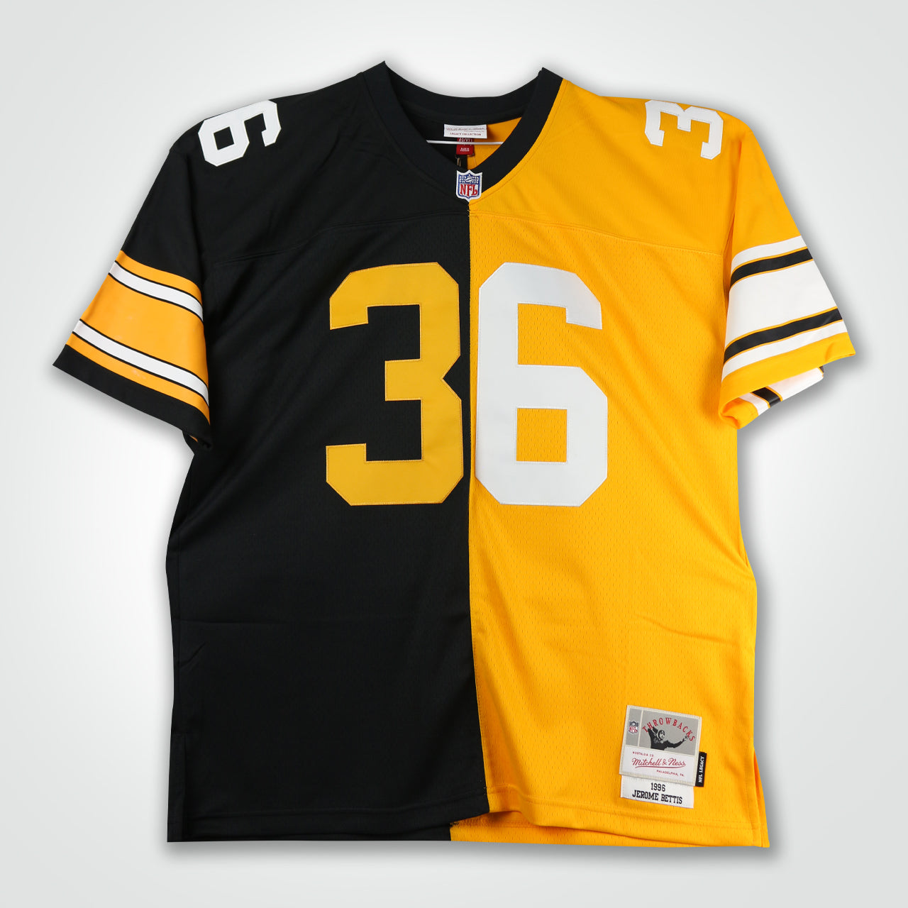 Jerome Bettis Signed Steelers Mitchell & Ness Split Replica Jersey