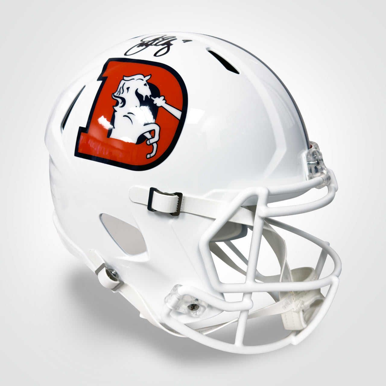 John Elway Signed Broncos Alternate Speed Full Size Replica Helmet