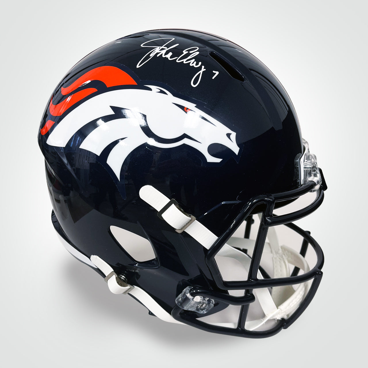 John Elway Signed Broncos Speed Full Size Replica Helmet