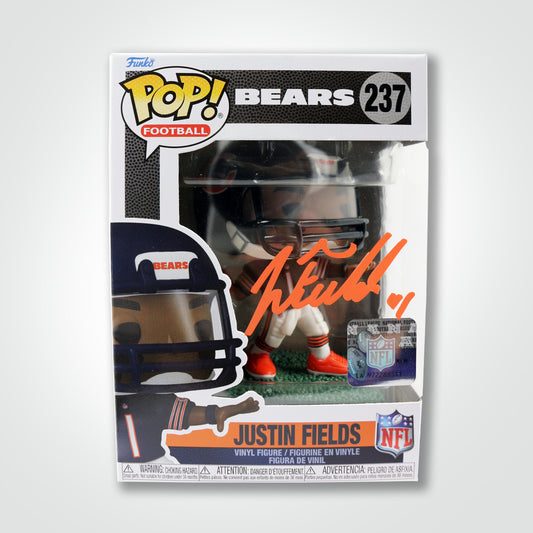 Justin Fields Signed Bears Funko Pop!