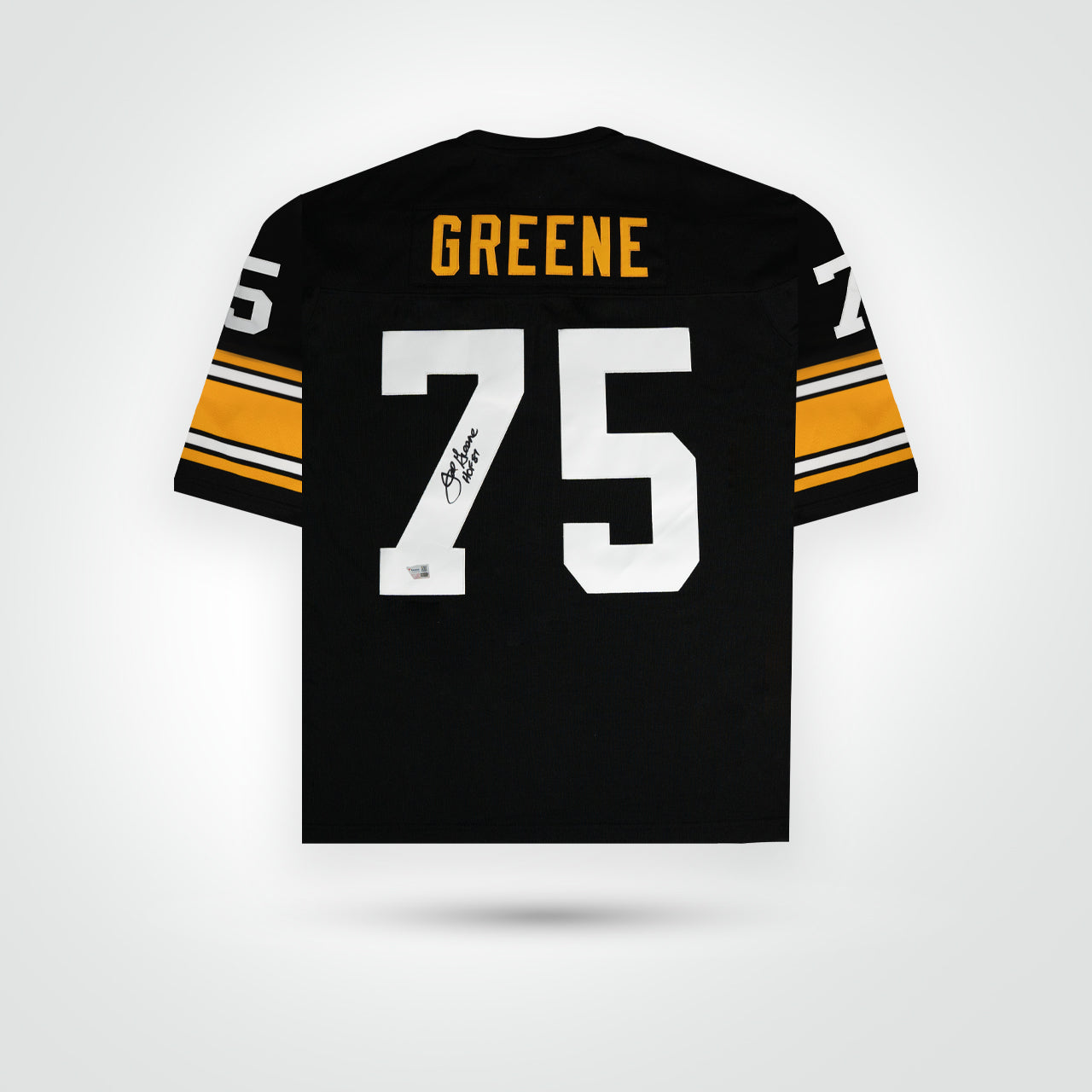 Joe Greene Signed Steelers Mitchel & Ness Authentic Jersey Inscribed "HoF 87"