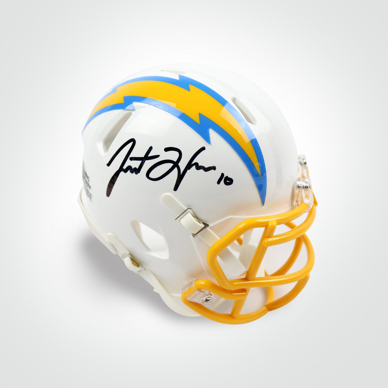 Justin Herbert Signed Chargers Speed Mini Helmet