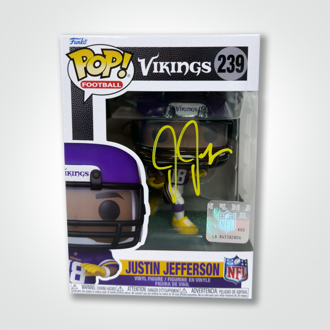 Justin Jefferson Signed Vikings Funko Pop!