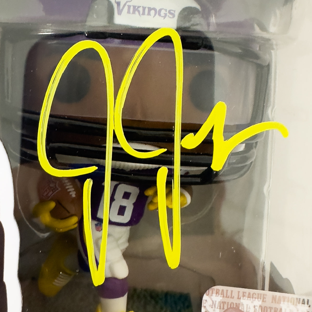 Justin Jefferson Signed Vikings Funko Pop!