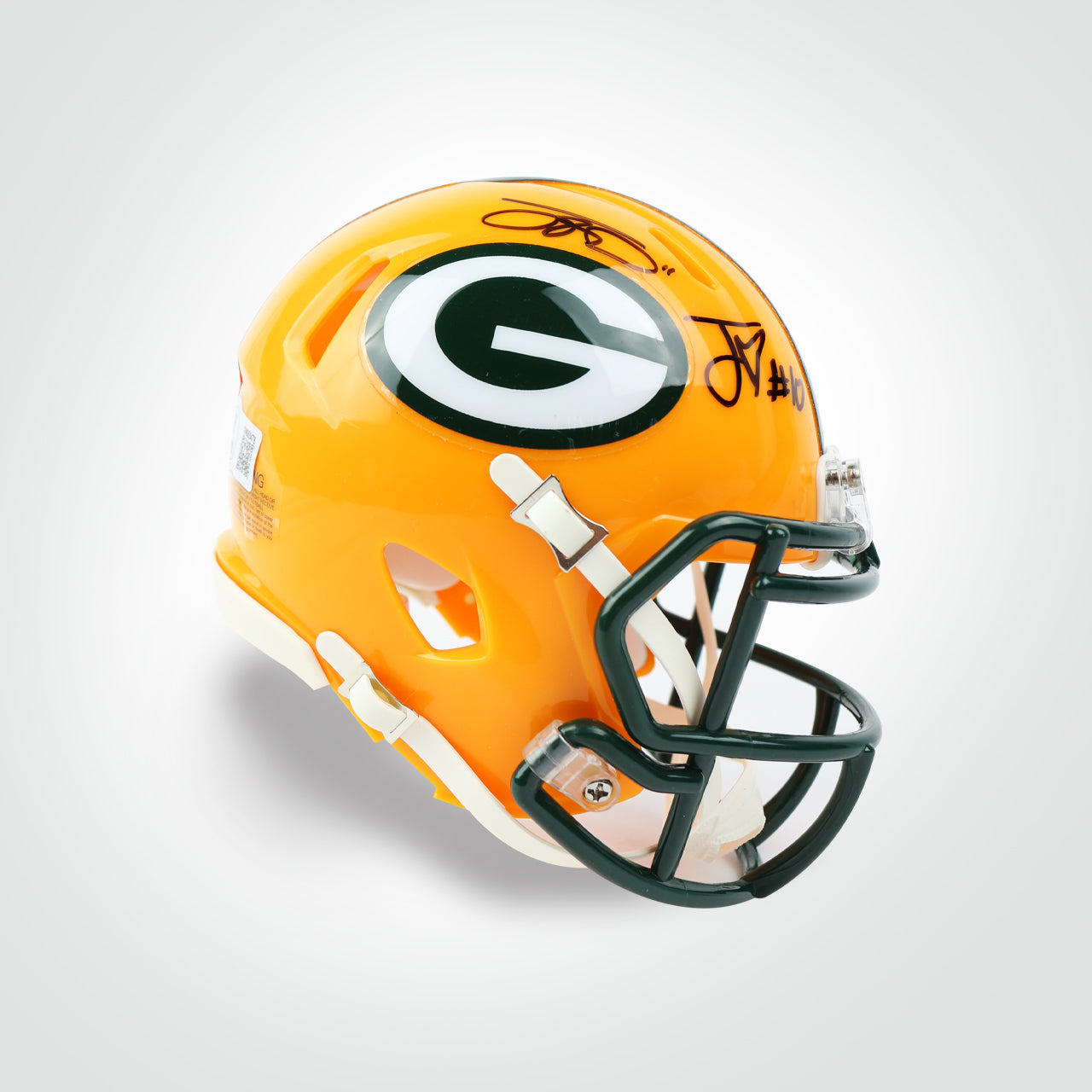 Jordan Love & Jayden Reed Dual Signed Packers Speed Mini Helmet