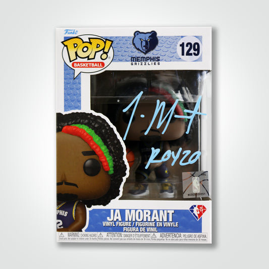 Ja Morant Signed Grizzlies Funko Pop! Inscribed "RoY 20"