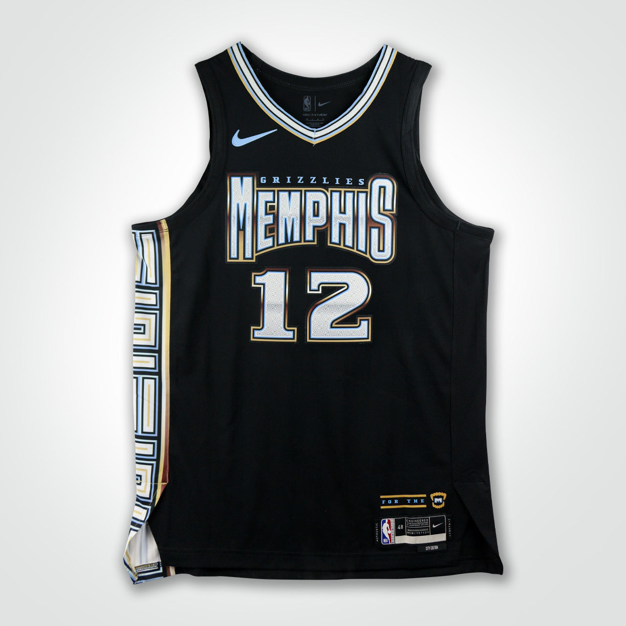 Ja Morant Signed Grizzlies Nike City Edition Inscribed "12 Skii" Jersey