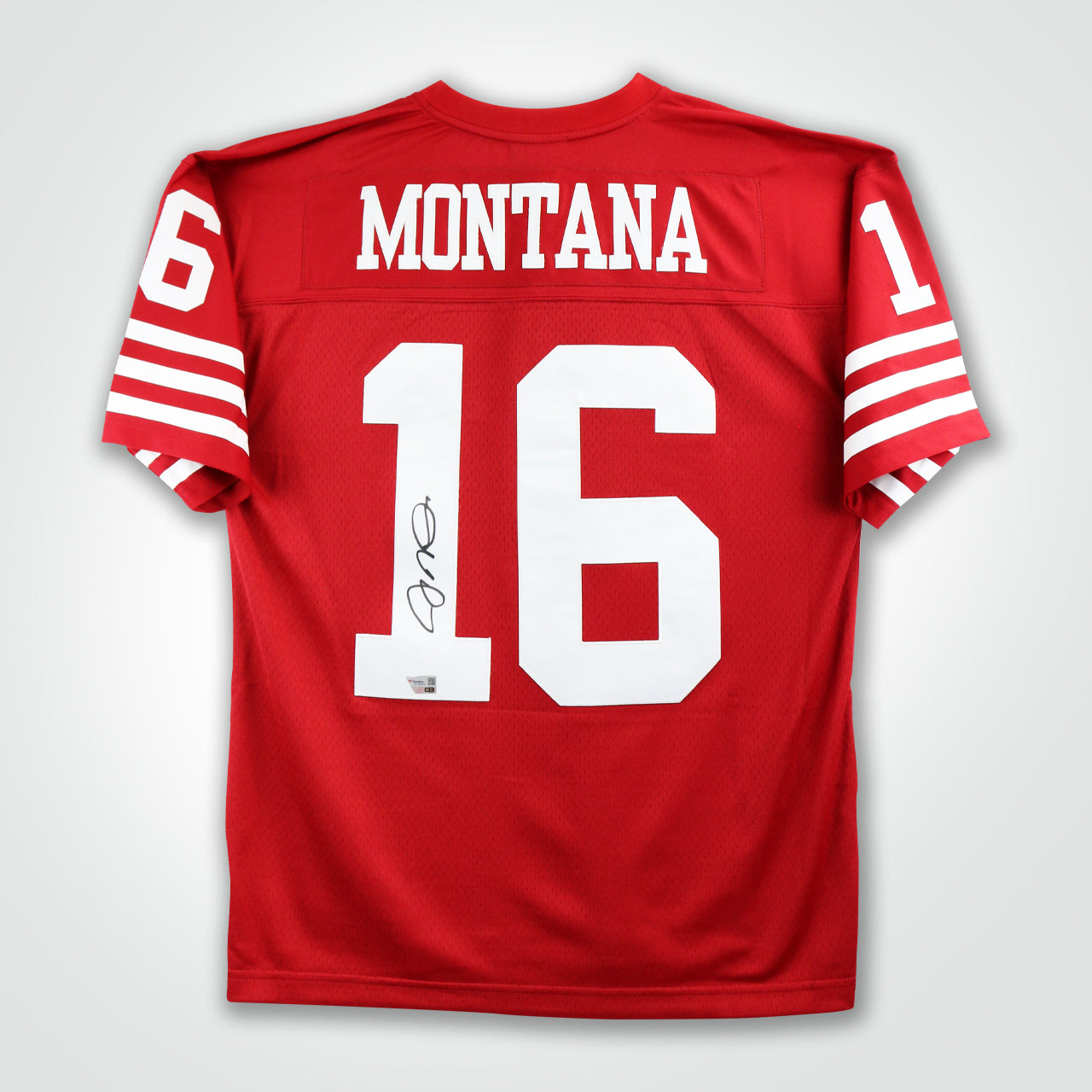 Joe Montana Signed 49ers Mitchell & Ness Replica Jersey