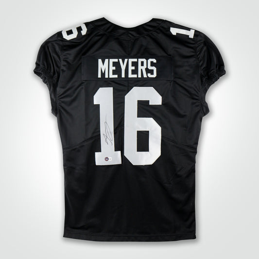 Jakobi Meyers Signed Raiders Black Football Jersey