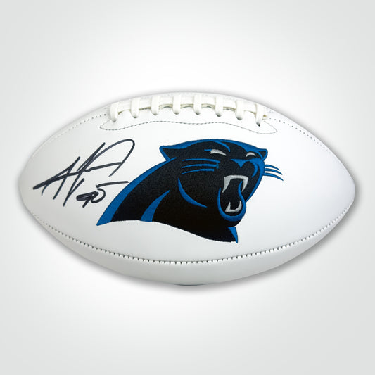 Julius Peppers Signed Panthers White Logo Football