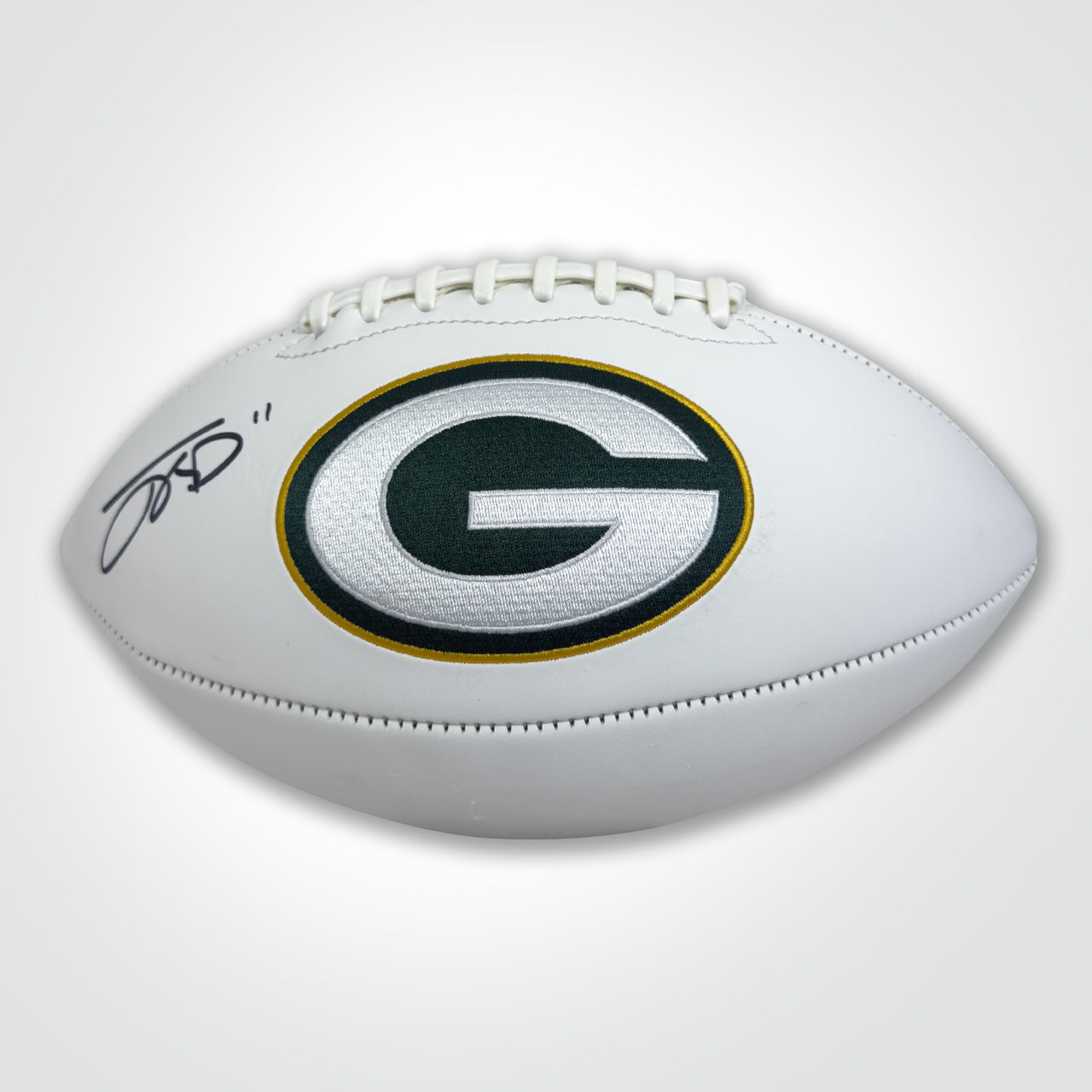 Jayden Reed Signed Packers White Logo Football