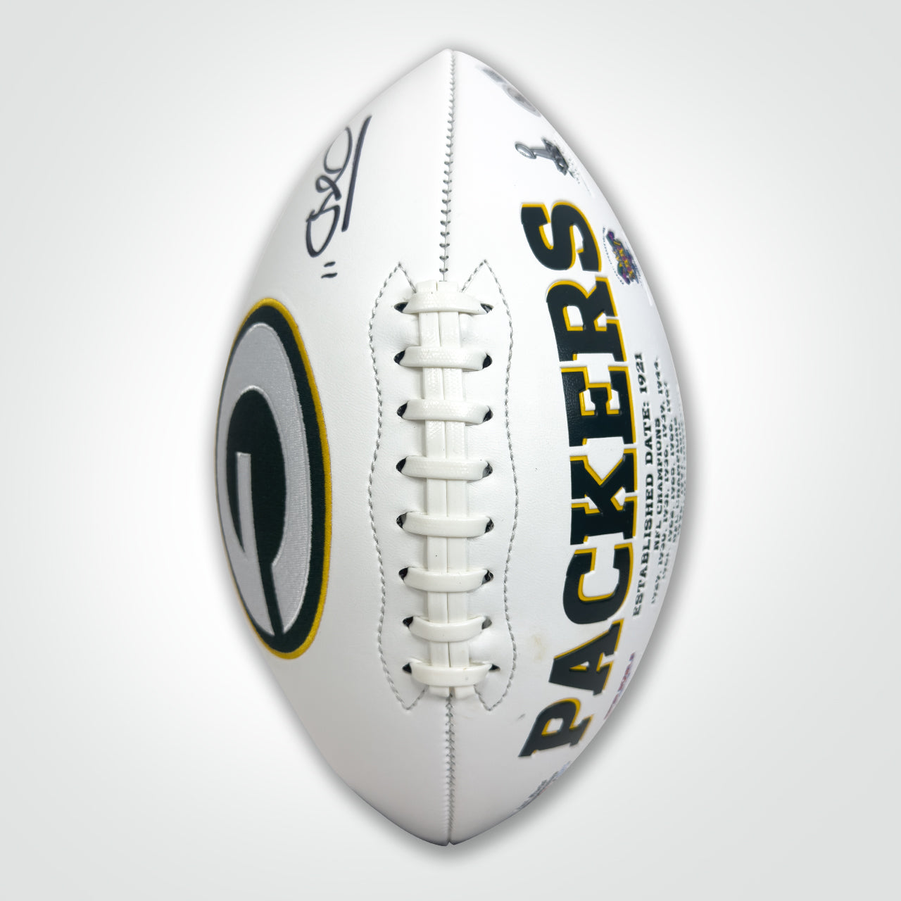 Jayden Reed Signed Packers White Logo Football