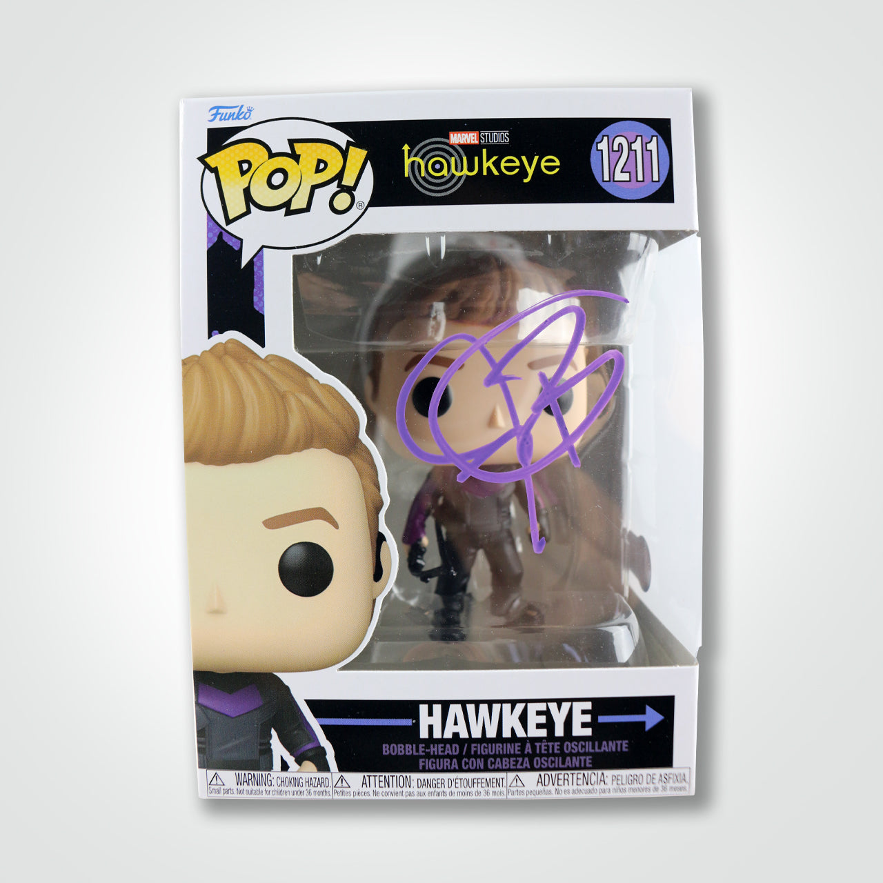 Jeremy Renner Signed Hawkeye Funko POP!