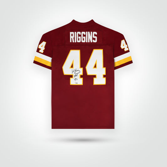 John Riggins Signed Redskins Mitchell & Ness Replica Jersey Inscribed "HoF '92"