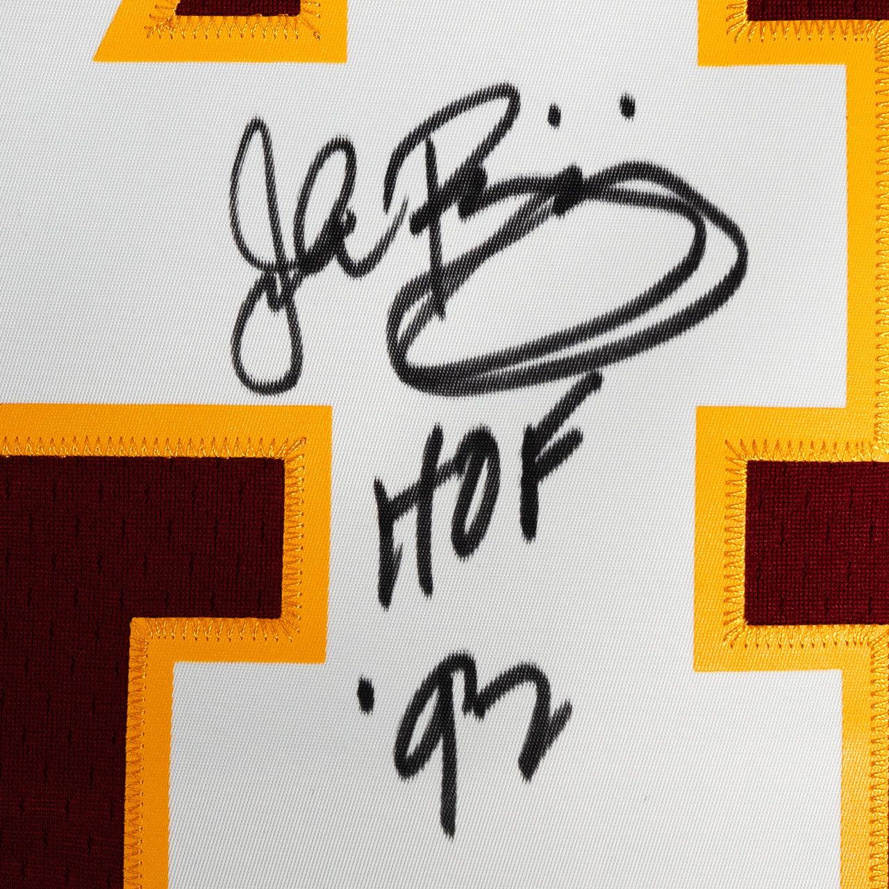 John Riggins Signed Redskins Mitchell & Ness Replica Jersey Inscribed "HoF '92"