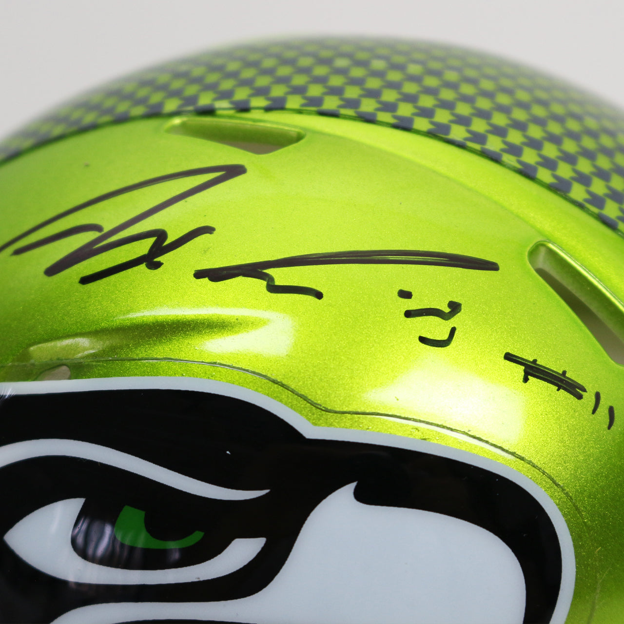 Jaxon Smith-Njigba Signed Seakhawks Flash Mini Helmet