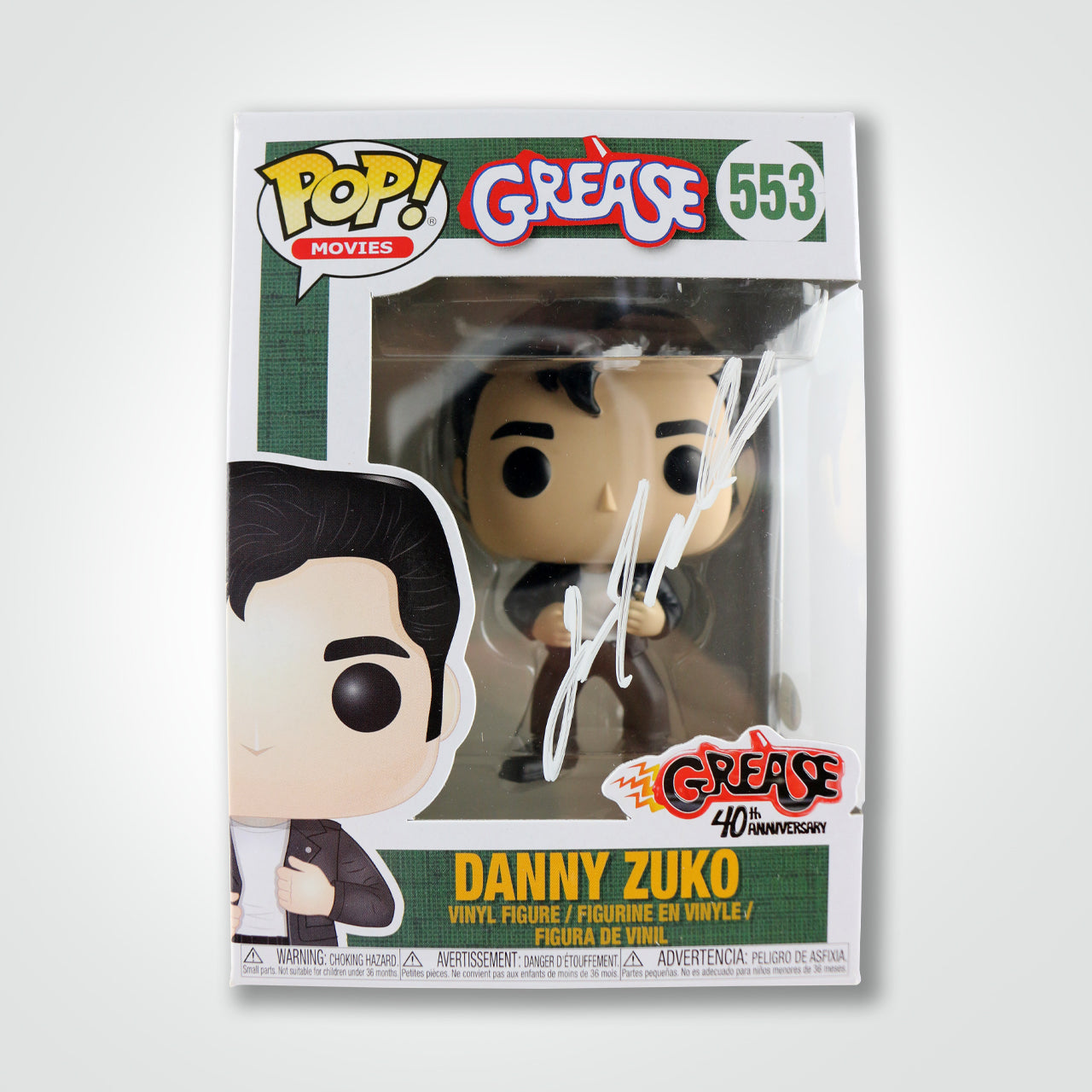 John Travolta Signed Danny Zuko Funko POP!