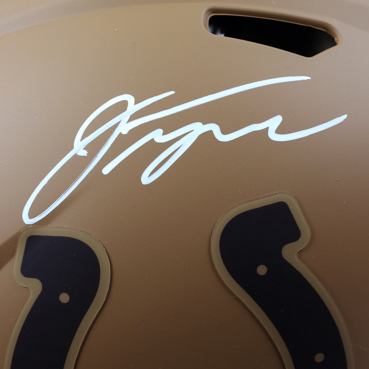 Jonathan Taylor Signed Colts Salute to Service (STS) Full Size Authentic Helmet