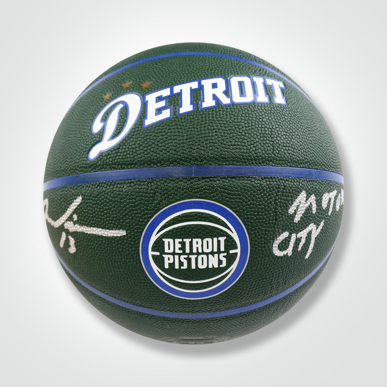 James Wiseman Signed Pistons City Edition Wilson Basketball