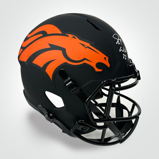 Javonte Williams Signed Broncos Eclipse Replica Full Size Helmet
