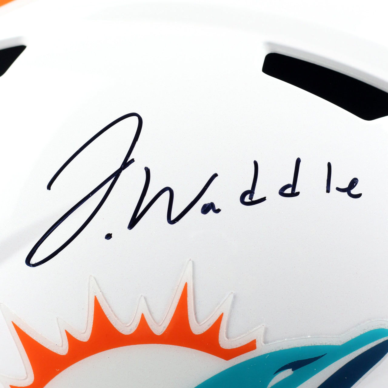 Jaylen Waddle Signed Dolphins Speed Full Size Replica Helmet