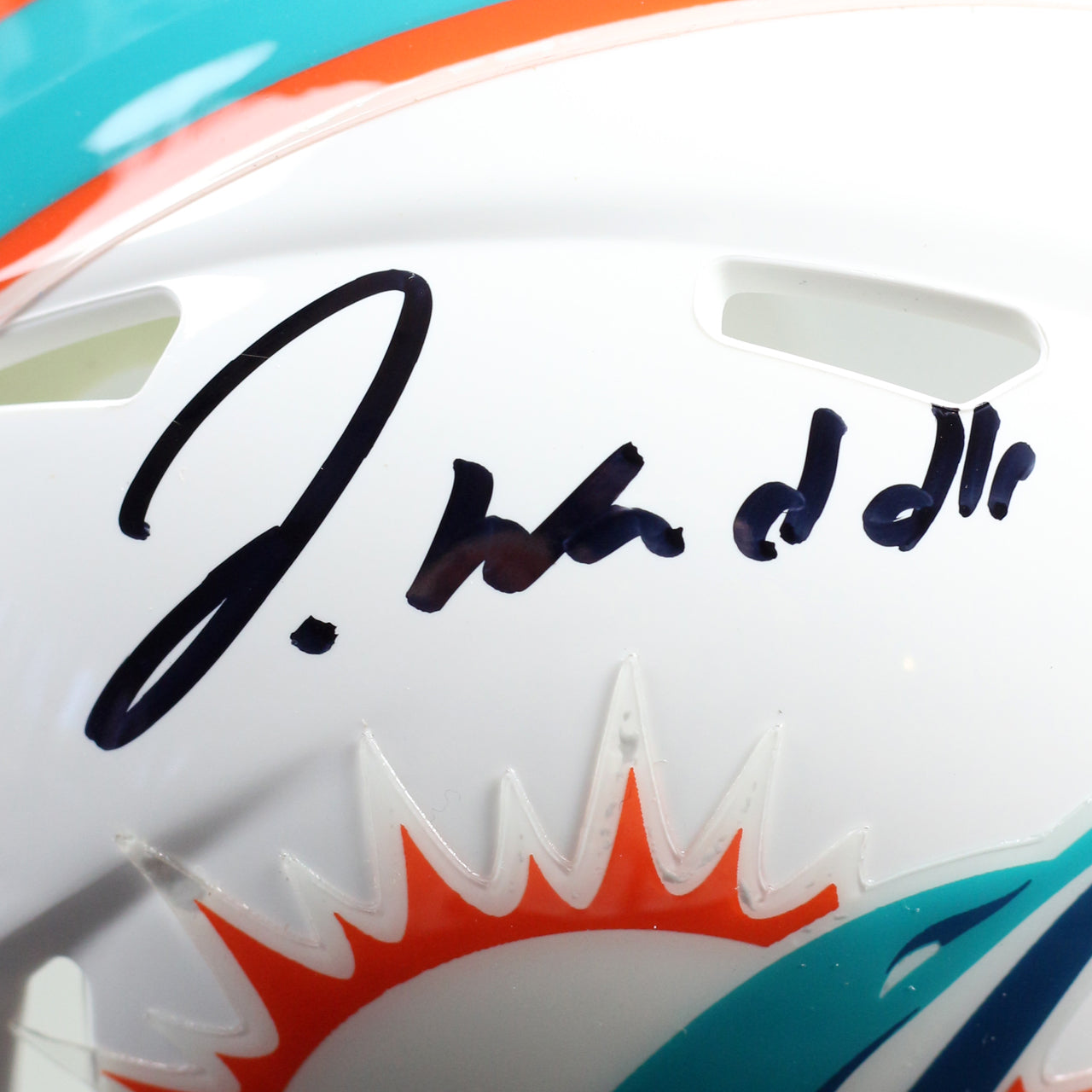 Jaylen Waddle Signed Dolphins Speed Mini Helmet