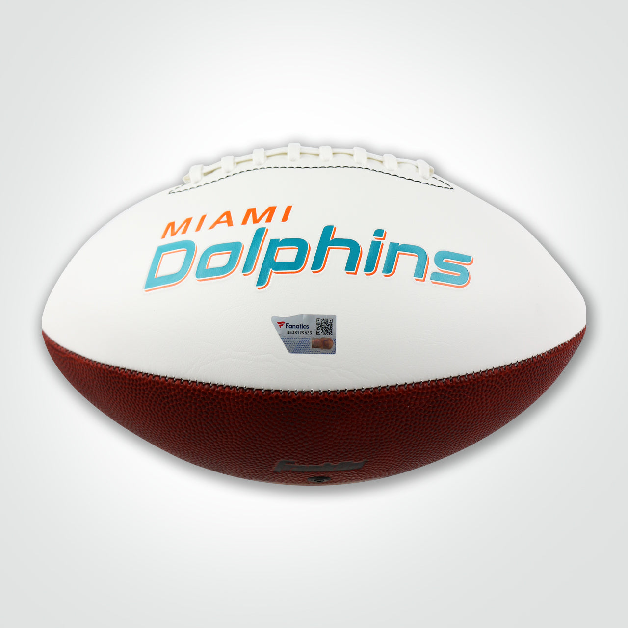 Jaylen Waddle Signed Dolphins White Panel Football