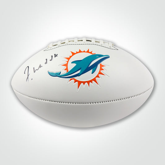 Jaylen Waddle Signed Dolphins White Panel Football