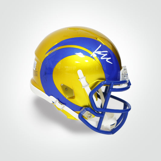 Kyren Williams Signed Rams Flash Mini Helmet